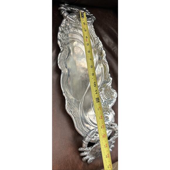 Arthur Court Wave And Crab Serving Tray Decor  Coastal Look 2004 - Picture 7 of 7